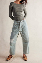 Load image into Gallery viewer, Beach Striped Jeans -  Blue