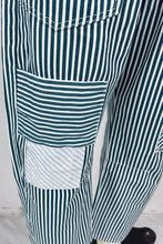 Load image into Gallery viewer, Beach Striped Jeans -  Blue