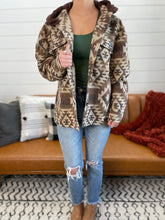 Load image into Gallery viewer, Mocha Aztec Shacket