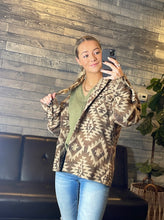 Load image into Gallery viewer, Mocha Aztec Shacket