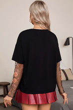 Load image into Gallery viewer, Maya two piece floral long sleeve tee / black