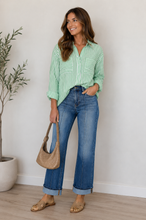 Load image into Gallery viewer, Kira Striped Top - Green