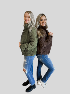 Indie Corduroy Jacket - Olive