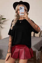Load image into Gallery viewer, Maya two piece floral long sleeve tee / black