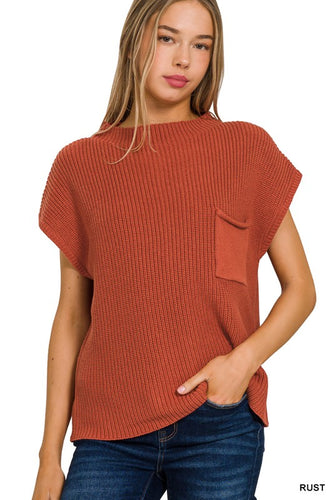 Rusty mock neck