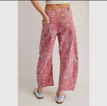 Load image into Gallery viewer, Paisley Denim / Dusty Rose