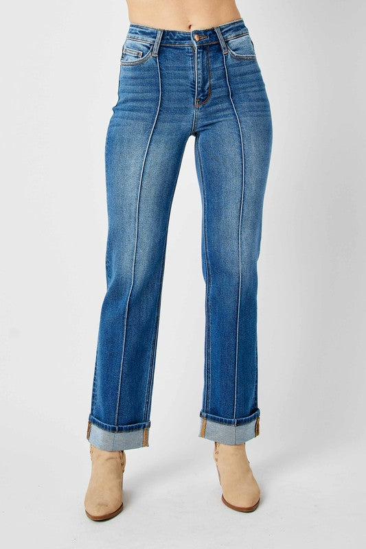 Judy Blue Front Seam Straight Jeans