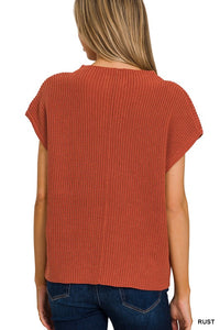 Rusty mock neck