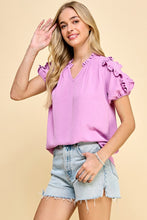 Load image into Gallery viewer, Ruffle Top - Orchid
