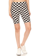 Load image into Gallery viewer, Checkered Biker Shorts