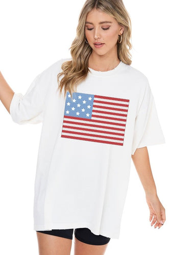 Puff American Flag Tee