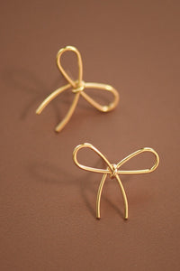 Gold bow studs
