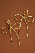 Load image into Gallery viewer, Gold wire bow rope drops
