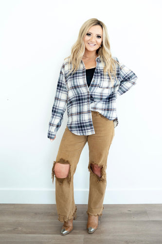 Mia Plaid Button up