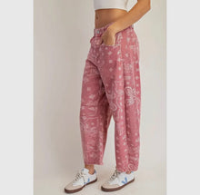 Load image into Gallery viewer, Paisley Denim / Dusty Rose