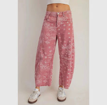 Load image into Gallery viewer, Paisley Denim / Dusty Rose