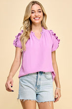 Load image into Gallery viewer, Ruffle Top - Orchid