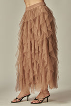 Load image into Gallery viewer, Dotted Tulle Skirt / Taupe