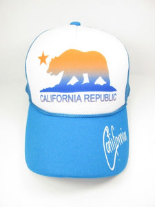 California Republic Ball Cap - Turquoise & White