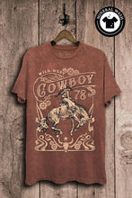 Load image into Gallery viewer, Wild West Cowboy Tee /  Wine
