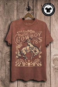 Wild West Cowboy Tee /  Wine