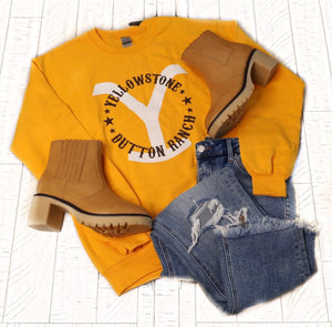 YELLOWSTONE Sweatshirt / Yellow