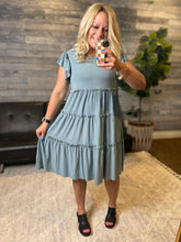 Load image into Gallery viewer, Sunny Days Dress / Blue Gray